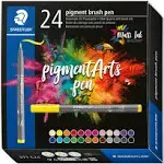 Staedtler Pigment Arts Brush Pen Set of 24