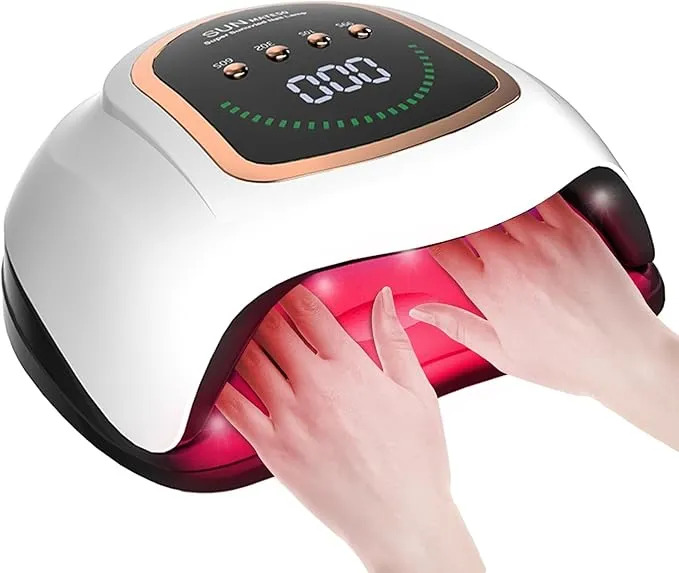 Uv Nail Lamp 300W Uv Led Light Nail Dryer for Gel Nails with 72 Beads