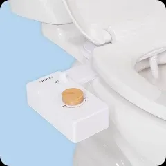 TUSHY Classic 3.0 Bidet Seat Attachment - A Non-Electric Self Cleaning Water Sprayer with Adjustable Water Pressure Nozzle, Angle Control & Easy Home Installation (Biscuit/Platinum