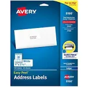 Avery Easy Peel Address Labels