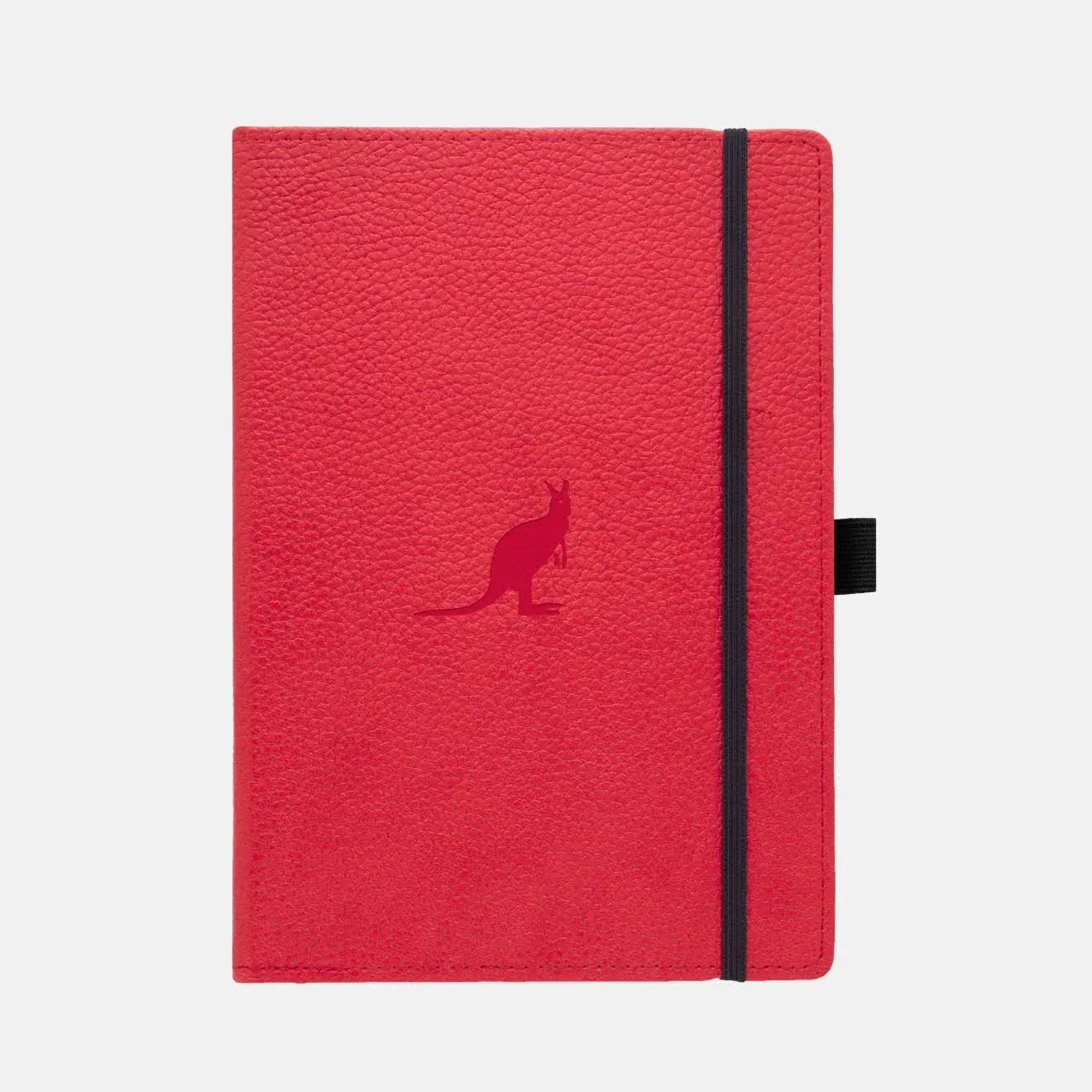 Dingbats* Wildlife Dotted Journal A5 - Vegan Leather Hard Cover, Ideal for Work, Travel - Pocket, Elastic Closure, Bookmark