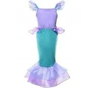 JerrisApparel Girls Princess Mermaid Costume Cosplay Party Dress