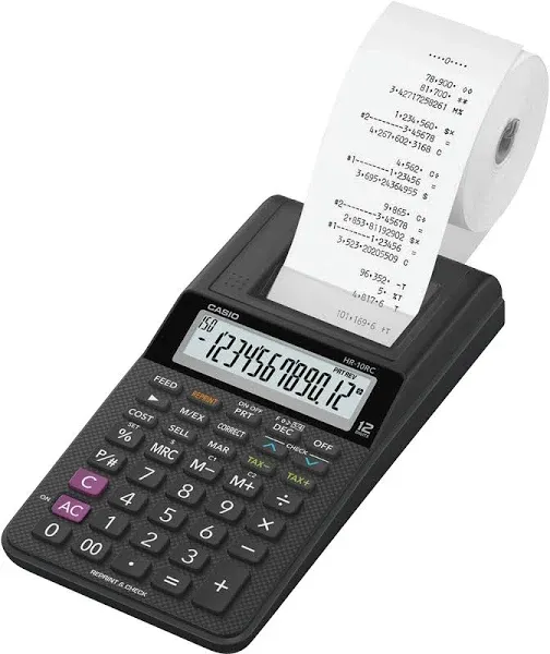 Casio HR-10RC Portable Printing Calculator