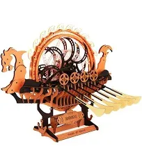 ROKR Viking Dragon Ship Mechanical 3D Wooden Puzzle LK802