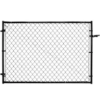 Adjust-A-Gate Adjustable Chain Link Gate w/Square Corner Frame, Black(For Parts)