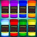  Extreme Glow in The Dark Colours Set | Neon Glow Colours Extreme Glow Paint