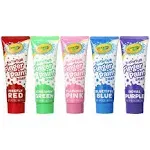 Crayola Bathtub Fingerpaint 5 Color Variety Pack, 3 Ounce Tubes (Bluet