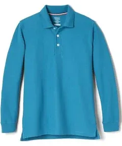 French Toast Boys School Uniform Long Sleeve Pique Polo Shirt