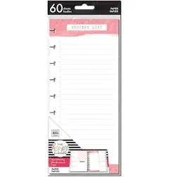 Recipe Grocery List - Classic Half Sheet Filler Paper - 60 Sheets