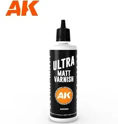 AK Interactive #AKI-11252 Ultra Matt Varnish 100ml Bottle