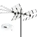 Five Star Outdoor TV Antenna 2024 Newest Version 200 Miles Long Range Upgraded Yagi HD VHF UHF Support ATSC 3.0 and 4K Broadcast