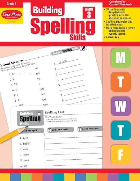 Building Spelling Skills, Grade 3 Teache Evan-Moor Corporation Paperback