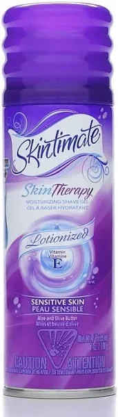 Skintimate Therapy Moisturizing Lotionized Shave Gel for Silky Skin, 7 Ounce