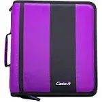 Case-It The Classic Zipper Binder - 2 Inch O-Rings - Single Deep Purple