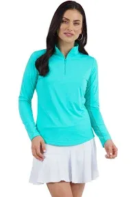 IBKUL Golf- Ladies IceFil Long Sleeve Mock Orange Peel XXL