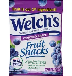 Welchs Grape Fruit Snacks, 5-Ounce (Pack of 12)