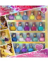 Townley Girl Disney Princess\xa015pc Non-Toxic Peel-Off Nail Polish Set for Girls