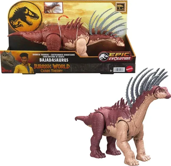 Jurassic World Gigantic Trackers Bajadasaurus Dinosaur Action Figure Toy, Large Species