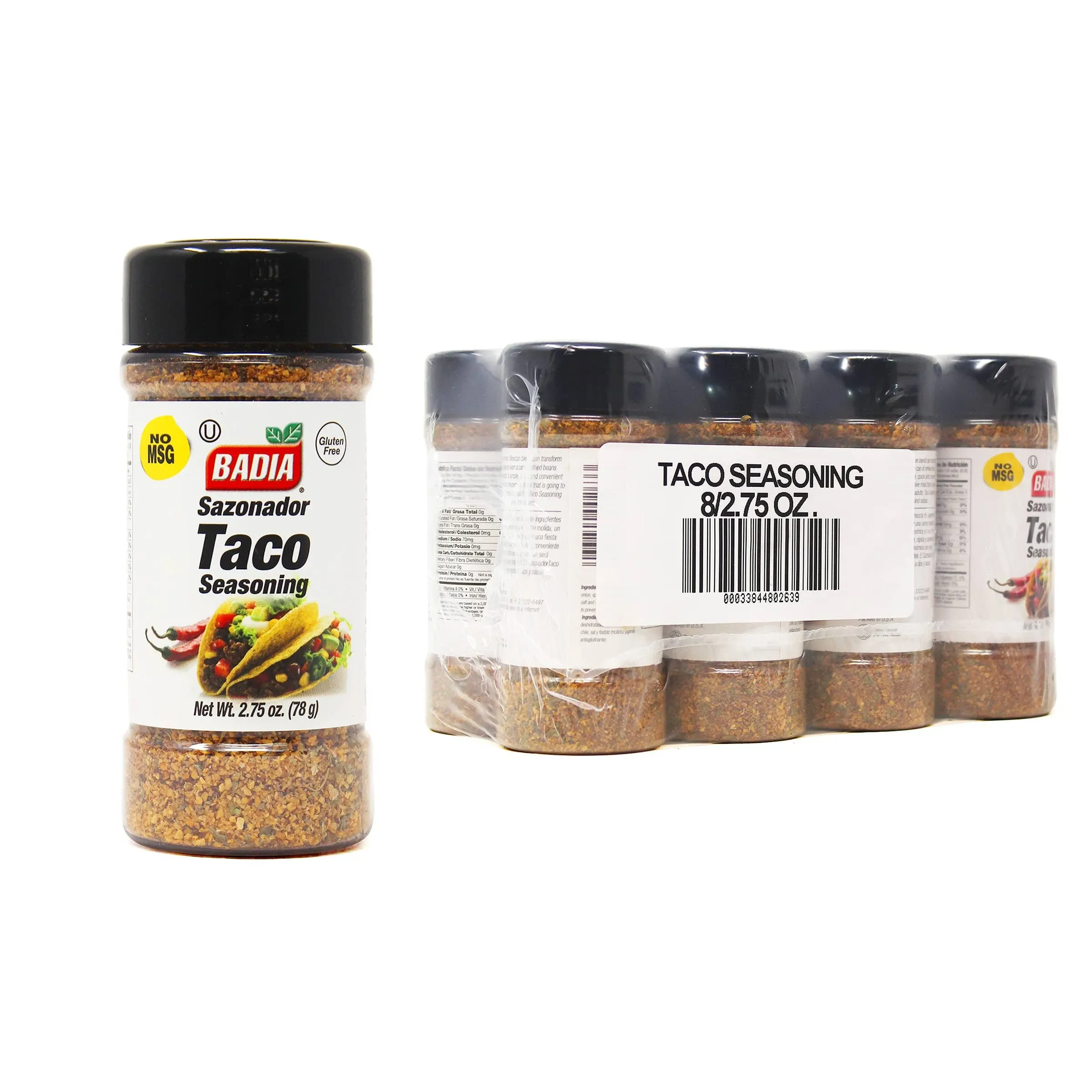 Badia Taco Seasoning, 2.75 Oz (Pack Of 8)