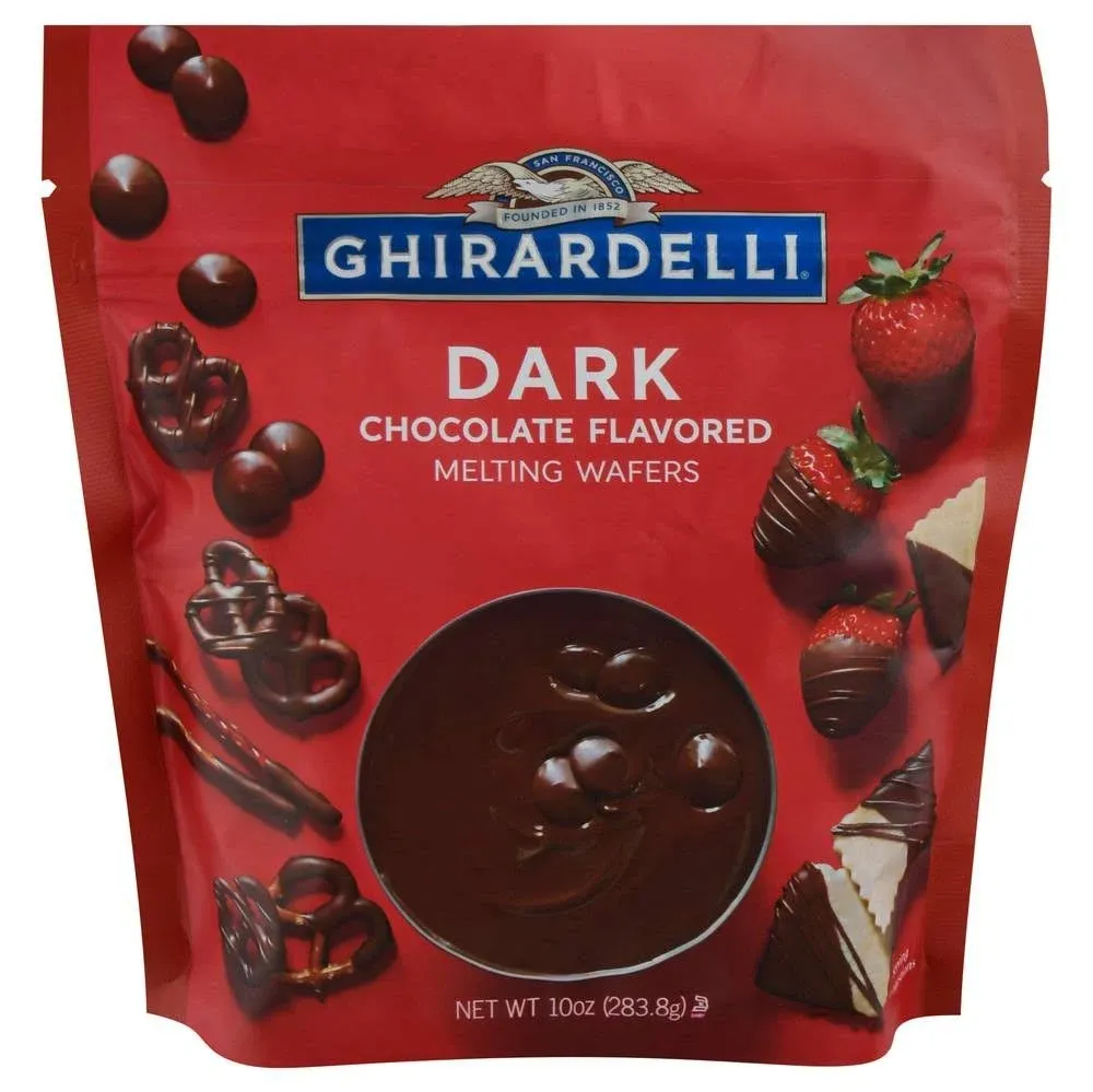 Ghirardelli Melting Wafers, Dark Chocolate Flavored - 10 oz