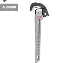 Milwaukee Tool 48-22-7414 13 23/50 In L 2 In Cap. Aluminum Pipe Wrench