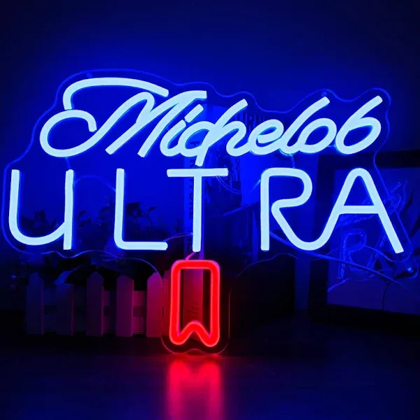 Geeinar Game Neon Sign Ghost LED Neon Lights Neon Signs for Bedroom Wall 17x6 Retro Arcade Decor with USB/Switch Ghost Neon Light for