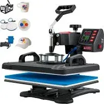 VEVOR heat press transfer press 29x38 cm press sublimation print 1250W