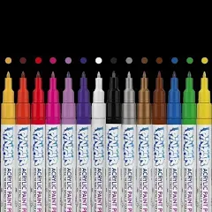 PINTAR Fine Tip Paint Pens for Rock Painting Art