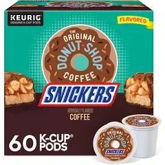 The Original Donut Shop Snickers Coffee Keurig Single Serve K-Cup Pods Flavor...