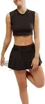 Free People Hot Shot Skort Set M / Black