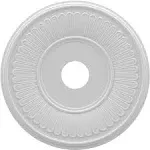 Ekena Millwork Berkshire Thermoformed 19-in W x 19-in L PVC Ceiling Medallion CMP19BE