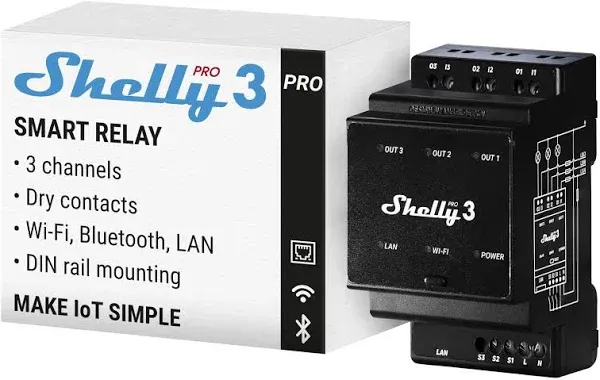 Shelly Pro 3 Relay Switches