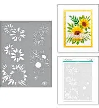 Spellbinders Layered Sunflower Stencil