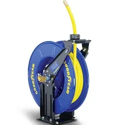 Goodyear Air Hose Reel 3/8" x 50 Ft Retractable Dual Arm 300 PSI Max L820154G