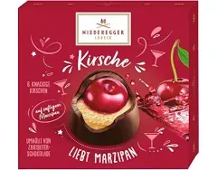 Marzipan Cherry BonBons Pralines in Gift Box