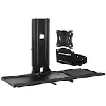 Mount-It! MI-7919 Monitor and Keyboard Wall Mount with CPU Holder