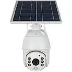 100% Wire-Free Wireless Rechargeable Battery Solar Powered Outdoor 1080p Pan