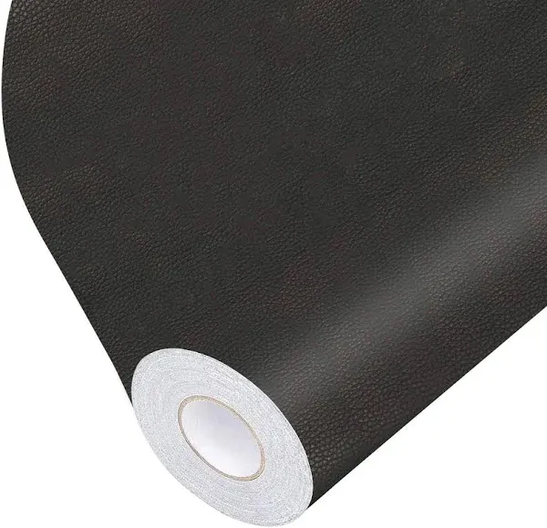 Leather Repair Tape Self-Adhesive Leather Repair Patch for Couch Furniture Sofas Car Seats Advanced PU Vinyl Leather Repair Kit (Black, 17X118 inch)