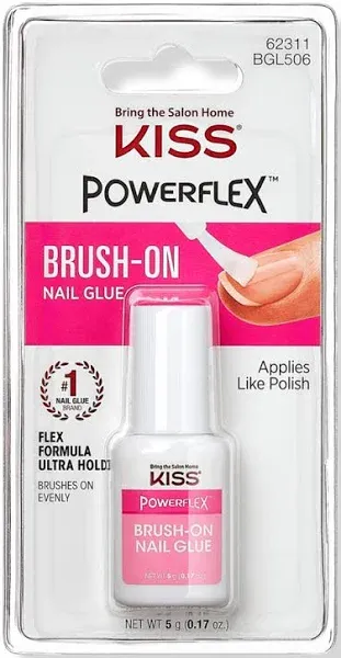 PowerFlex Brush-On Nail Glue for Press On Nails, Ultra Hold Flex Formula Nail Ad