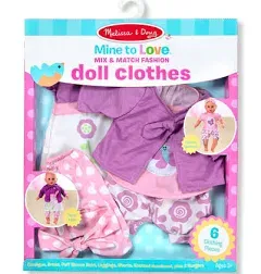 Melissa & Doug Mine to Love Mix & Match Fashion Doll Clothes