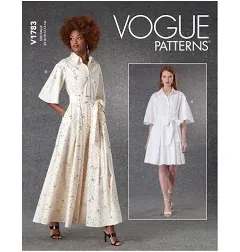 Vogue Patterns Misses Dress & Belt Sewing Pattern