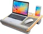 HUANUO Lap Desk - Fits Up to 17 Inches Laptop Desk, Built in Mouse Pad & Wrist Pad for