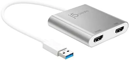 j5create USB 3.0 to Dual HDMI Multi-Monitor Adapter JUA365