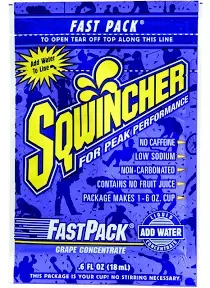 Sqwincher Fast Pack Drink Package, Grape - 50 pack, 0.6 oz packets