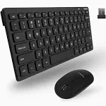 Macally Wireless Keyboard &amp; Mouse Combo 2.4G USB - Slim, Cordless for PC/Laptop.