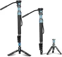 SIRUI P-424FL Monopod Multifunction Carbon Fibre Single Leg Stand for Camera