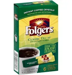 Folgers Classic Decaf Instant Coffee Crystals