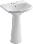 KOHLER K-2362-4 CIMARRON PEDESTAL LAVATORY WITH 4 INCH CENTERS