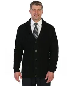 Gioberti Mens Heavy Weight Shawl Collar Knitted Regular Fit Cardigan