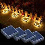 Solar Deck Stair Pathway LED Lights for Outdoor Yard Garden